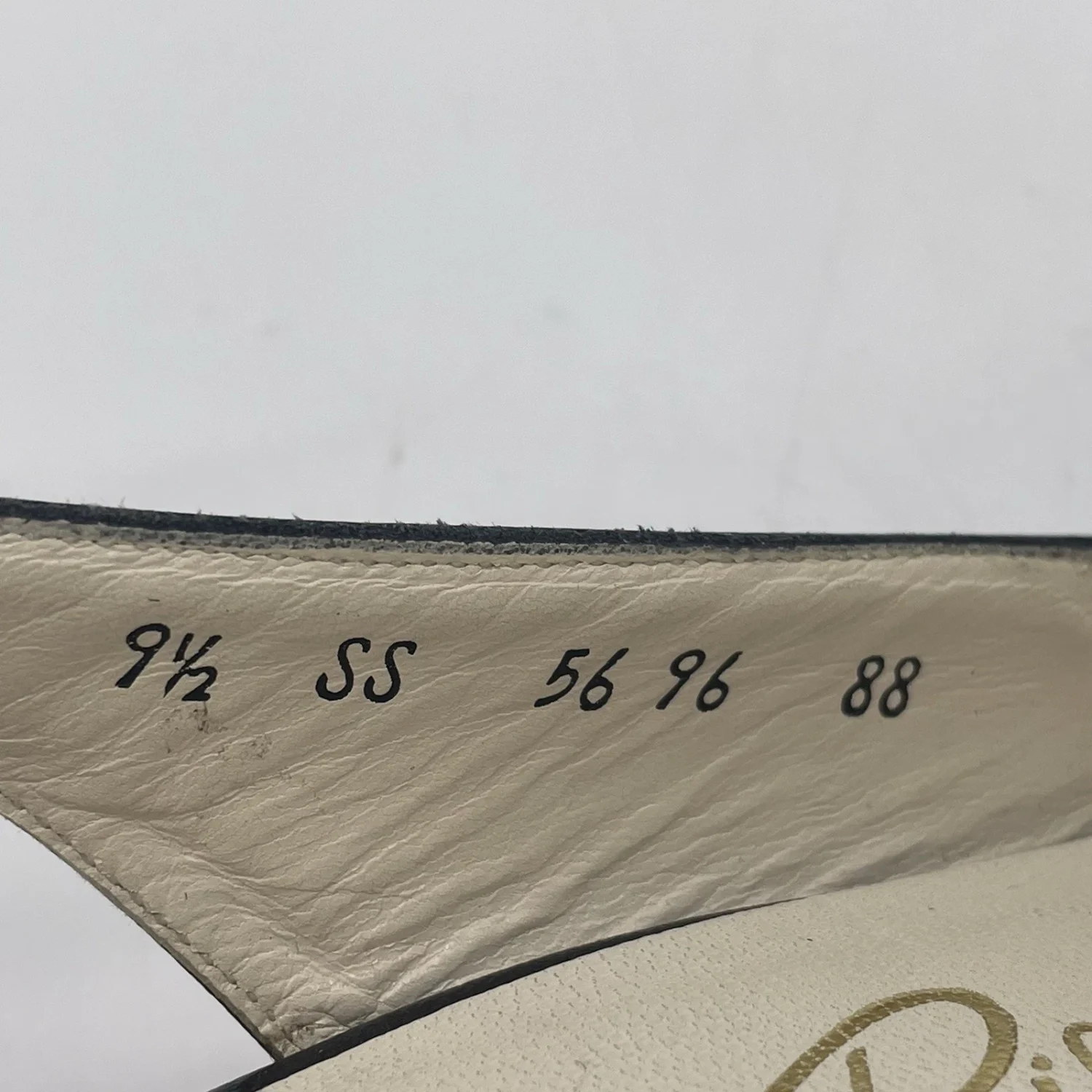 复古 Stanley Phillipson 女式 9.5 SS 高跟鞋黑色皮革露趾美国-
