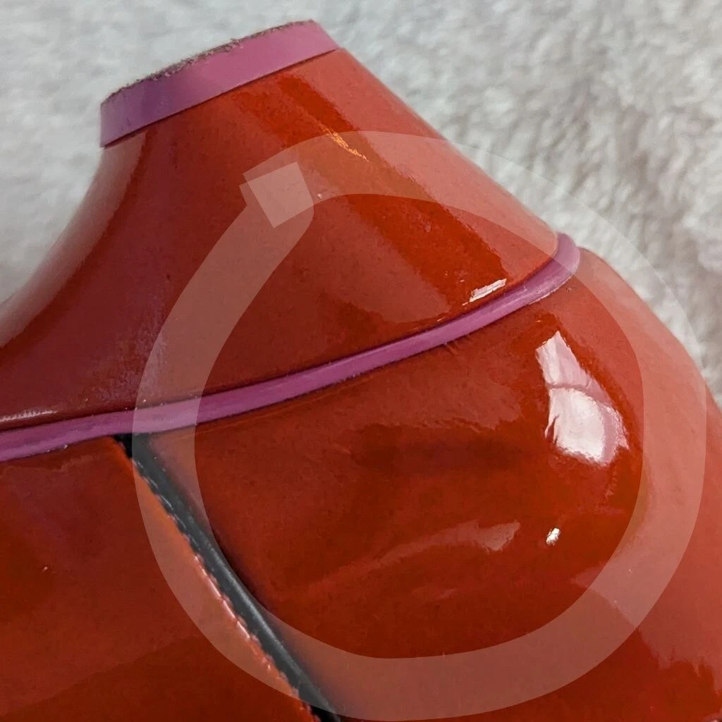 Cristofoli 红色粉色黑色高跟乐福鞋 - 9 码-