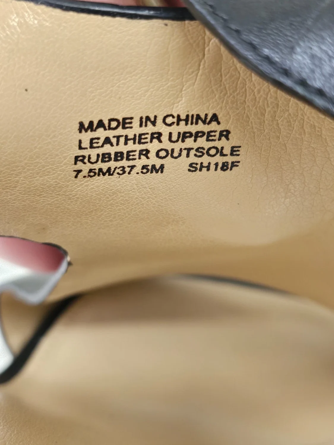 MICHAEL KORS 厚底木质楔形凉鞋黑色皮革 7.5M 码支撑-