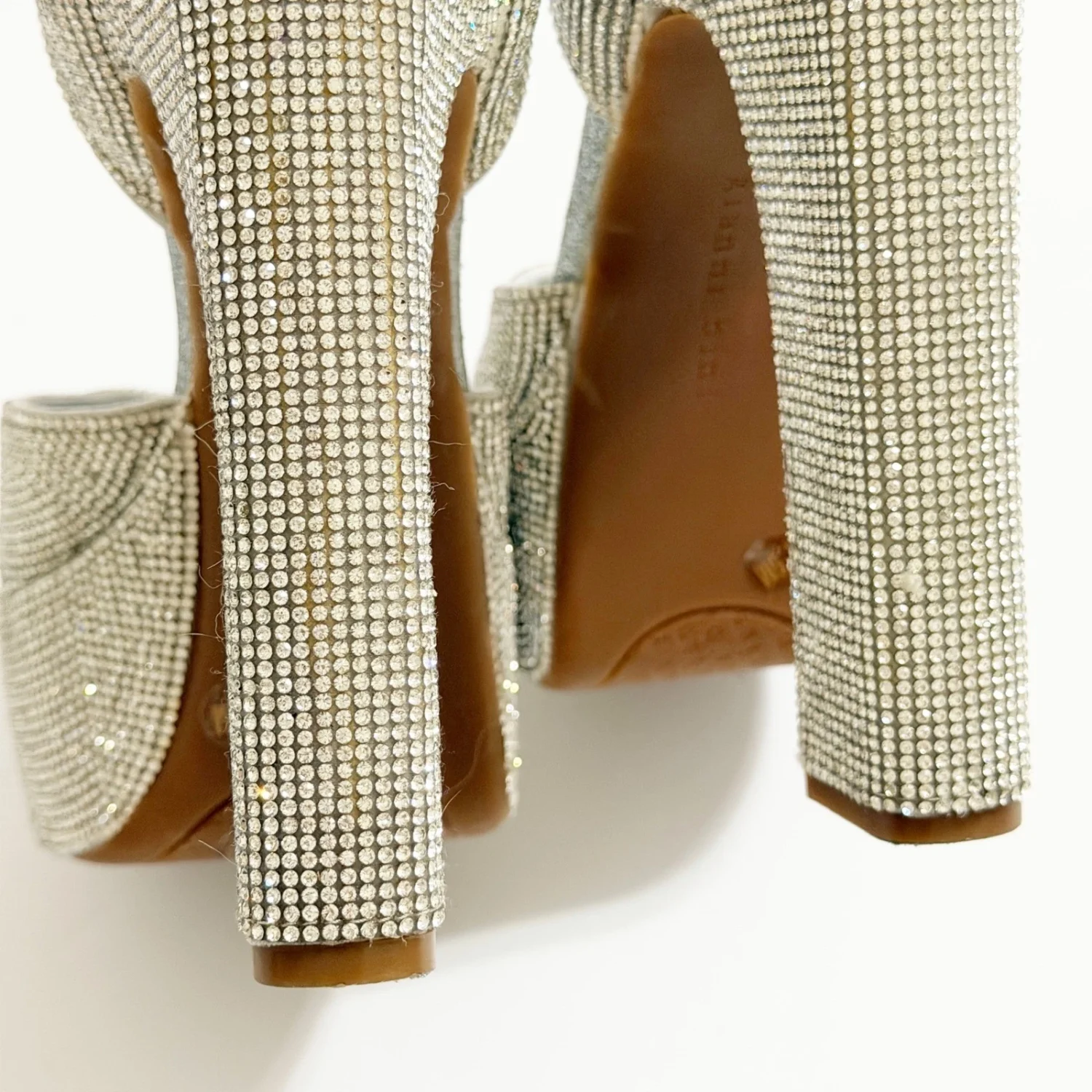 Gianni Bini DeviTwo 水钻厚底封闭礼服高跟鞋 7.5M 码派对活动-