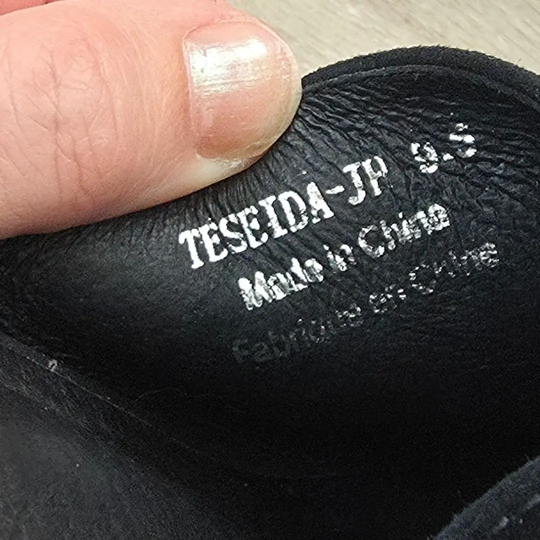 Jeffrey Campbell Teseida 黑色麂皮绒皮革方跟骡子 尺寸 9 水钻宝石-