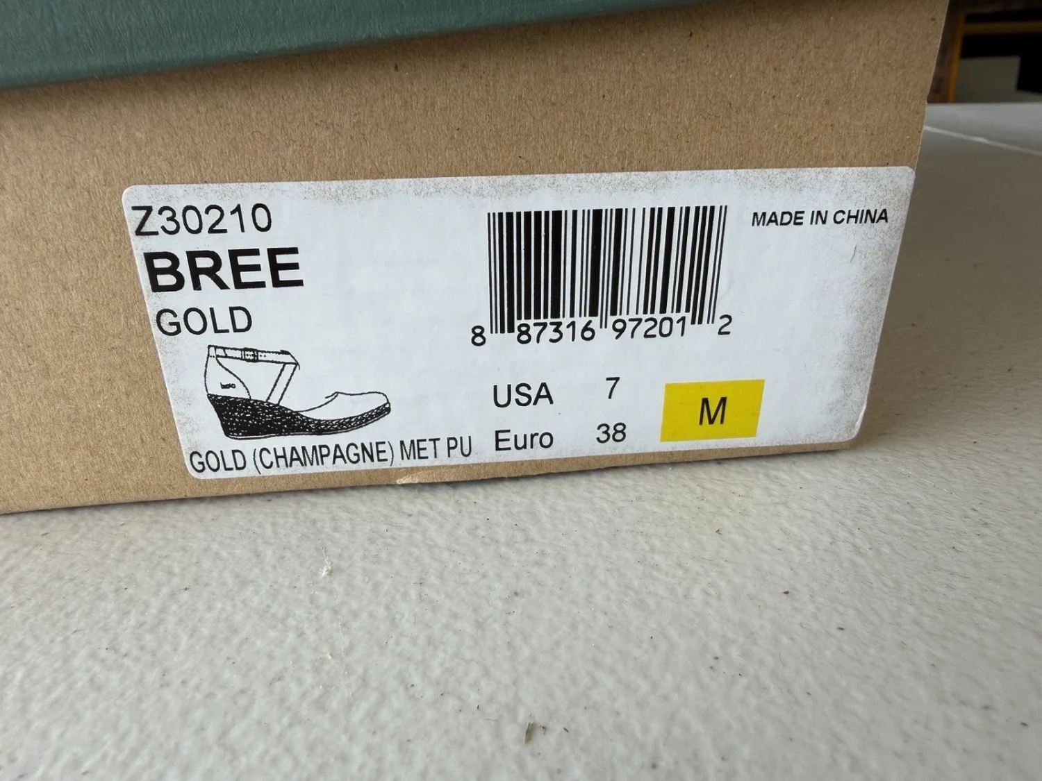 B.O.C 女鞋 7 M 码 Bree 金色(香槟色)Z30210-