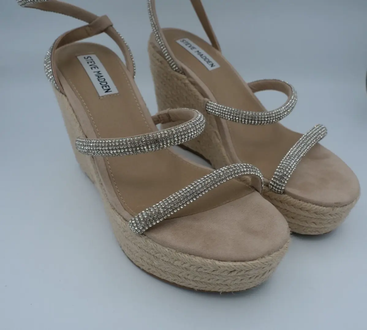 Steve Madden Mention 水钻厚底楔形女鞋 7.5 码-