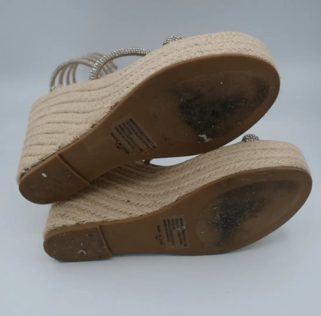 Steve Madden Mention 水钻厚底楔形女鞋 7.5 码-