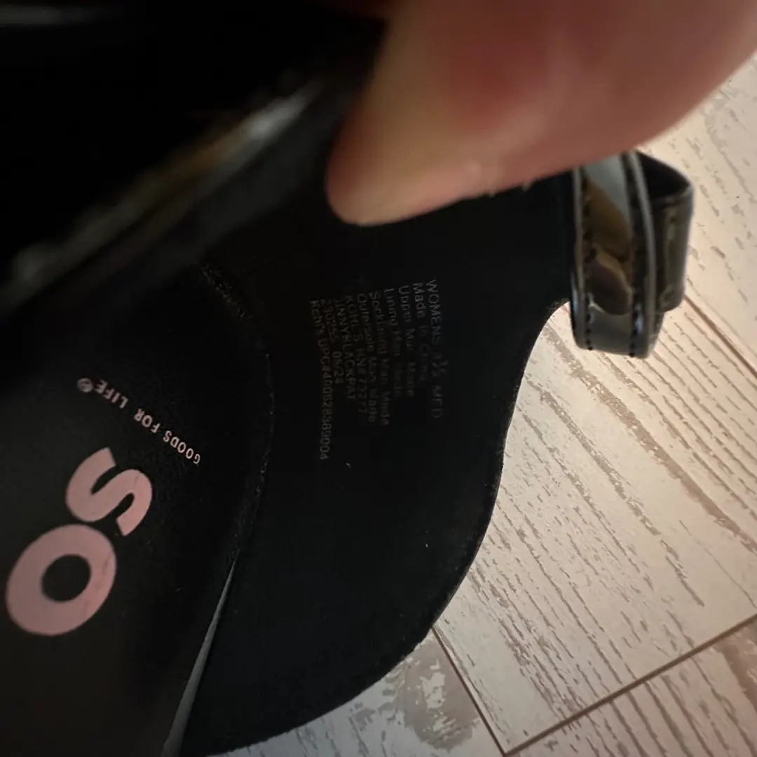 SO 黑色专利 Mary Jane Platform Block 90 年代风格高跟鞋踝带高跟鞋 8.5-