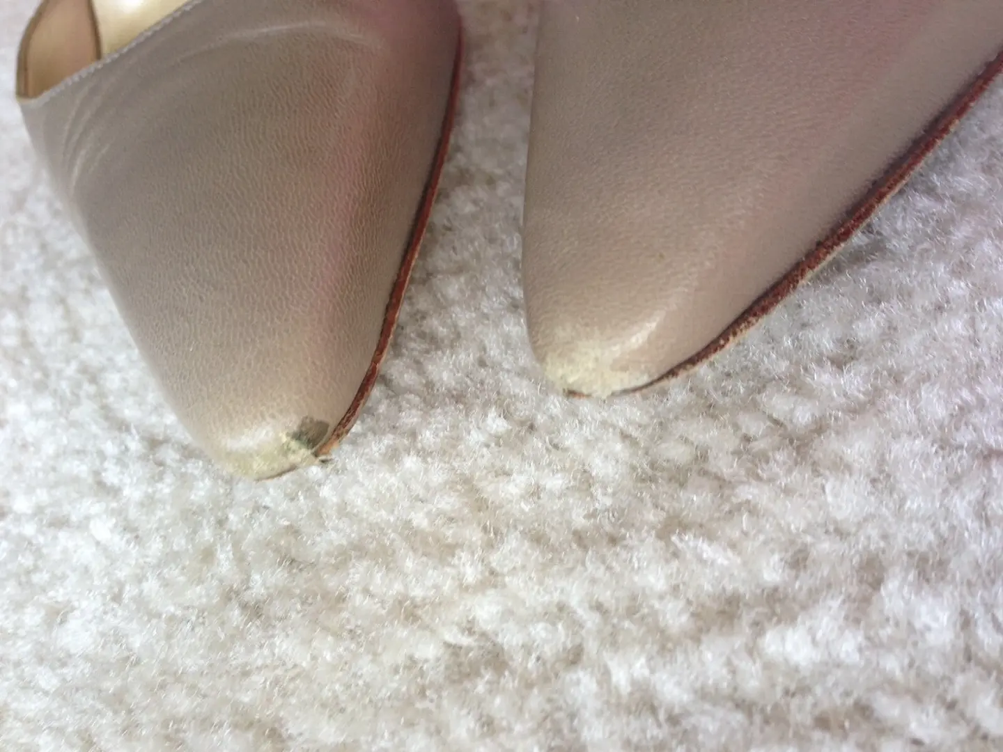 Manolo Blahnik 37.5 全皮革中性色调金色踝带高跟鞋高跟鞋穿-