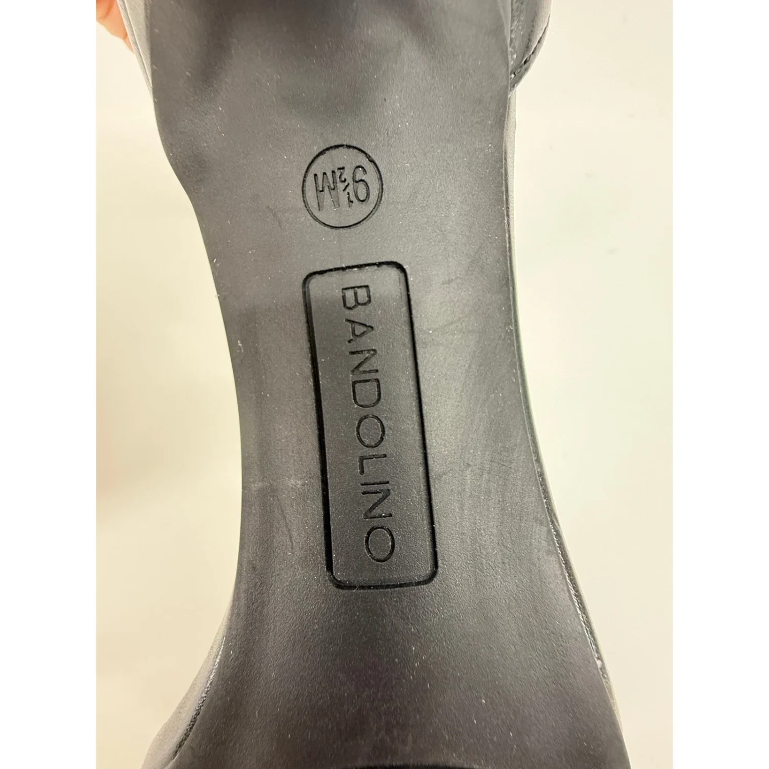 Bandolino 黑色踝带高跟鞋极简主义绑带凉鞋 9.5-