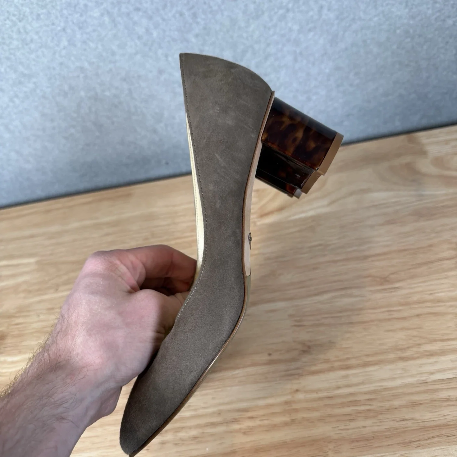 Sarah Flint Perfect Emma 泵 - 灰褐色麂皮绒 - 女式 7/37 码-