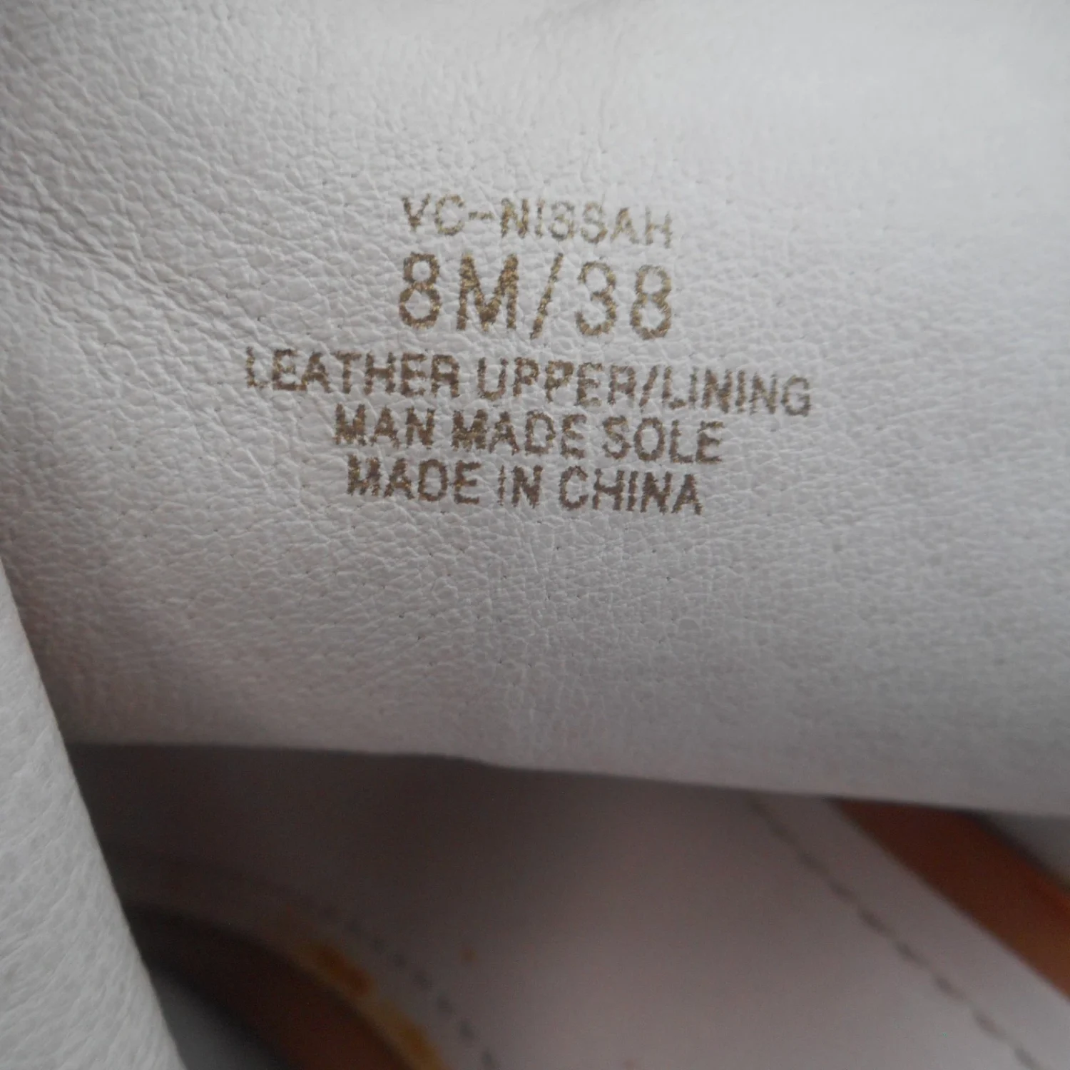 Vince Camuto VC-Nissah 皮革露跟棕色 8M-