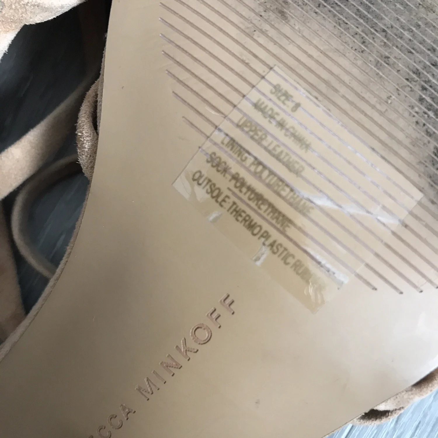 REBECCA MINKOFF 女式 8 棕色踝带中跟鞋凉鞋-