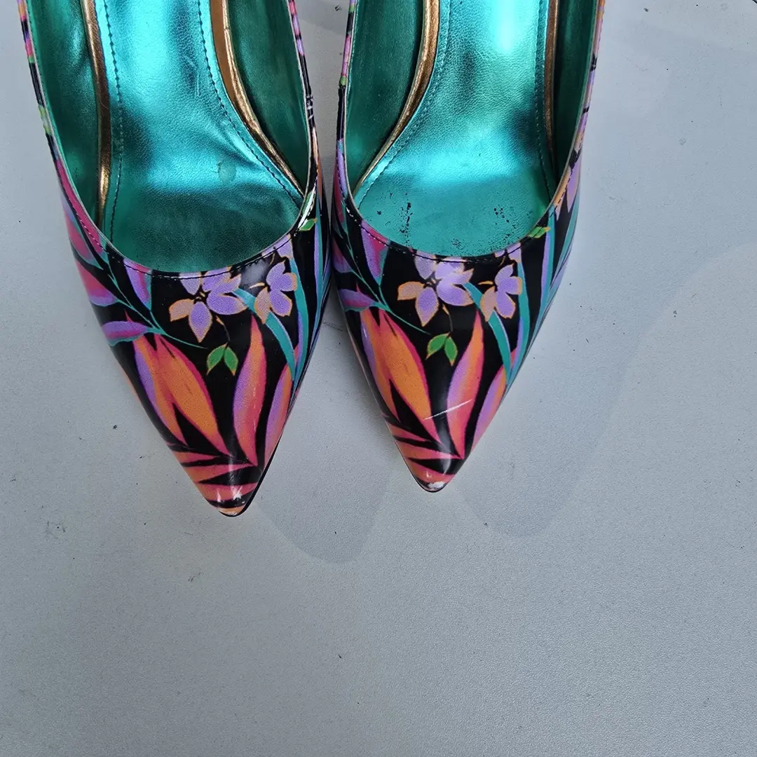 Nine West Tatiana 花卉女式高跟鞋美国 8 M 码多色-