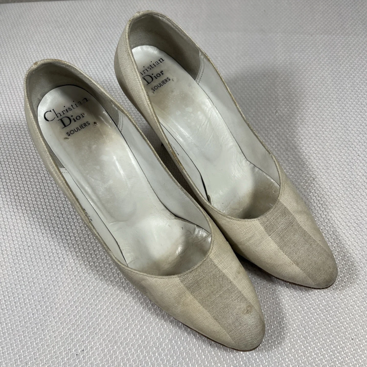 True Vtg 正品 Christian Dior Souliers 经典泵 欧洲 尺寸 37 /6.5AA-