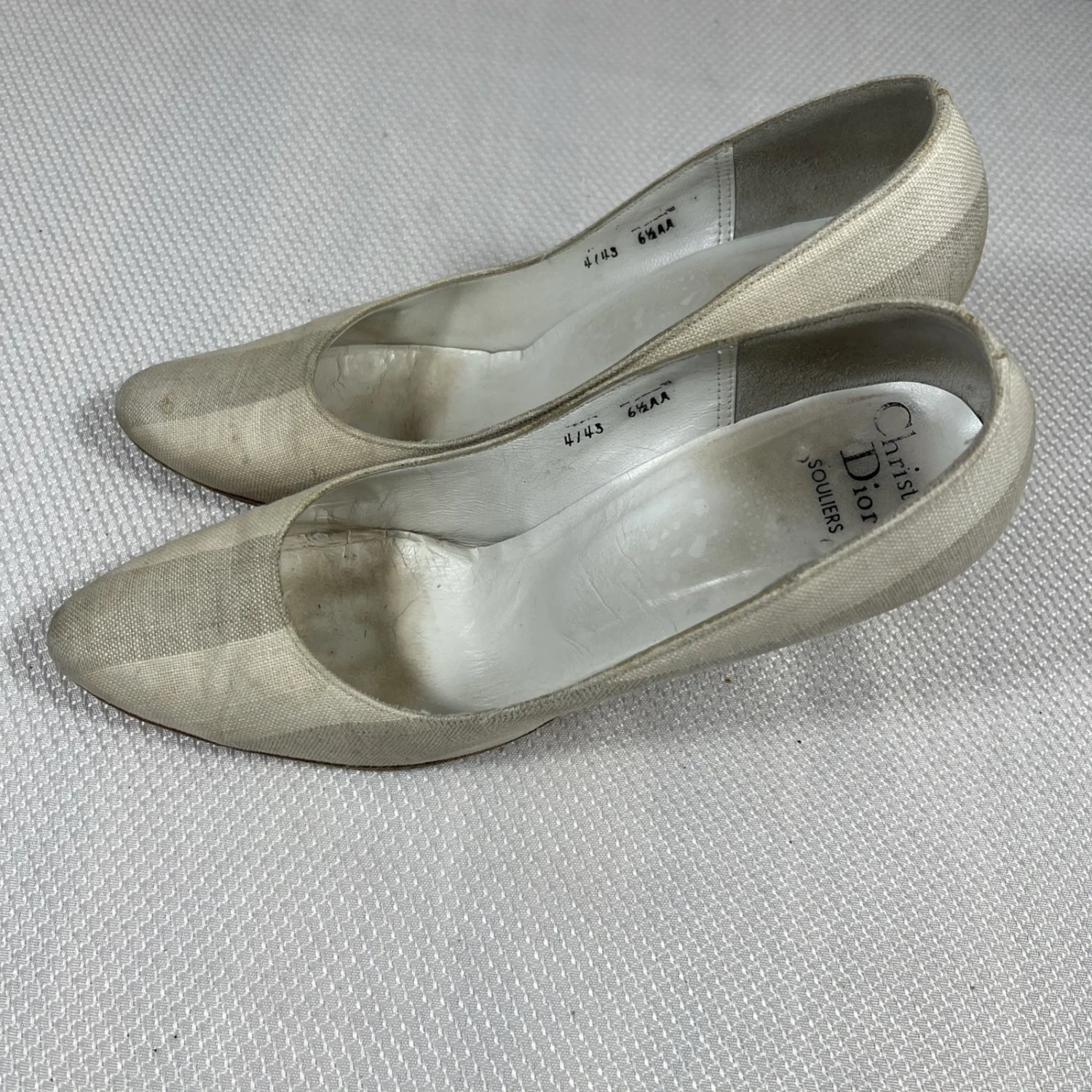 True Vtg 正品 Christian Dior Souliers 经典泵 欧洲 尺寸 37 /6.5AA-