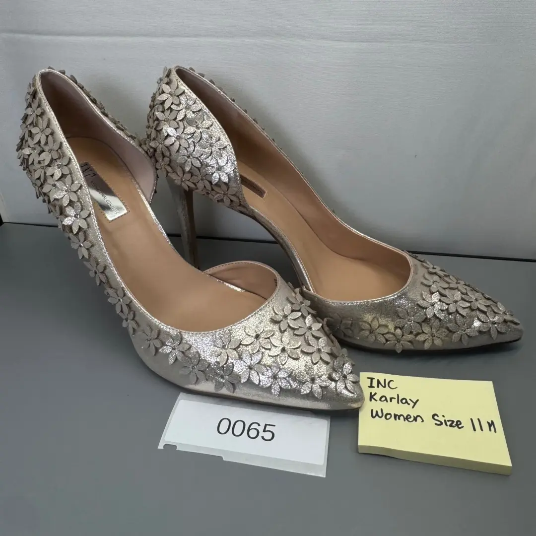 INC International Concepts Karlay 女式花卉装饰 DOrsay 高跟鞋 11M 码-