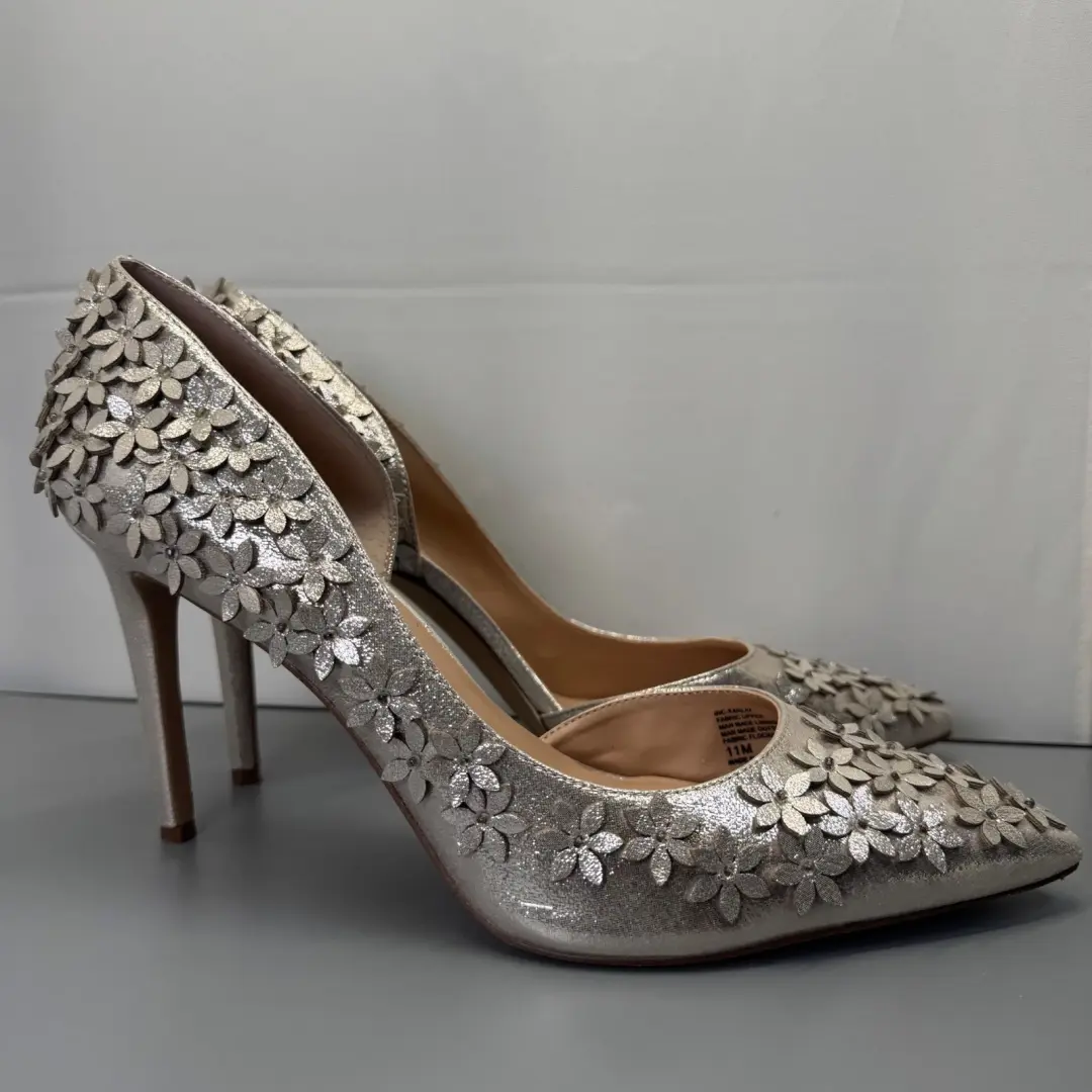 INC International Concepts Karlay 女式花卉装饰 DOrsay 高跟鞋 11M 码-