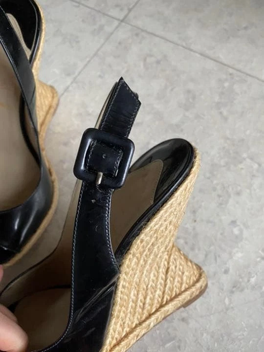 Christian Louboutin 高跟鞋 皮革 黑色 EU35 US5 日本 F/S 二手-