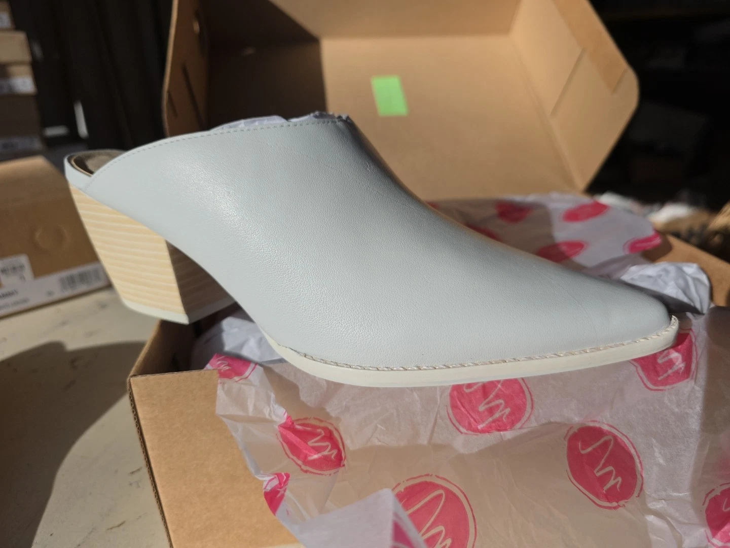 女士 Matisse Cammy Mule 白色皮革尖头 7.5 码-