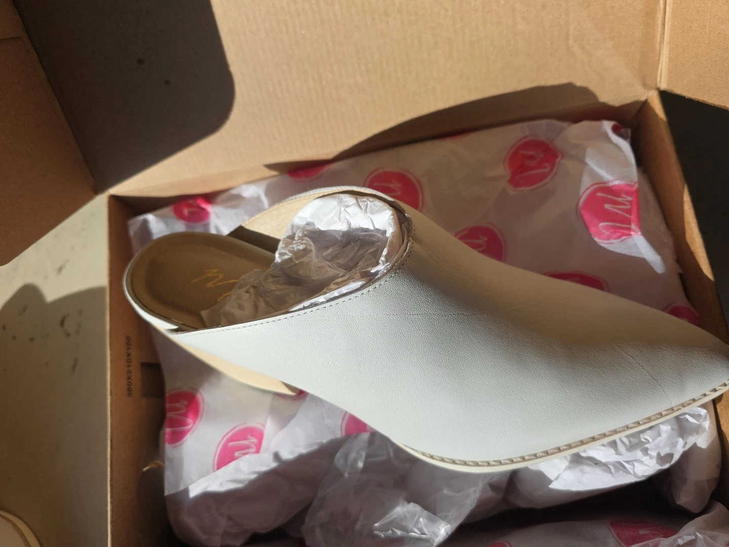 女士 Matisse Cammy Mule 白色皮革尖头 7.5 码-
