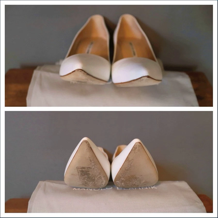 Manolo Blahnik 37.5 白色细高跟鞋经典 BB 高跟鞋-
