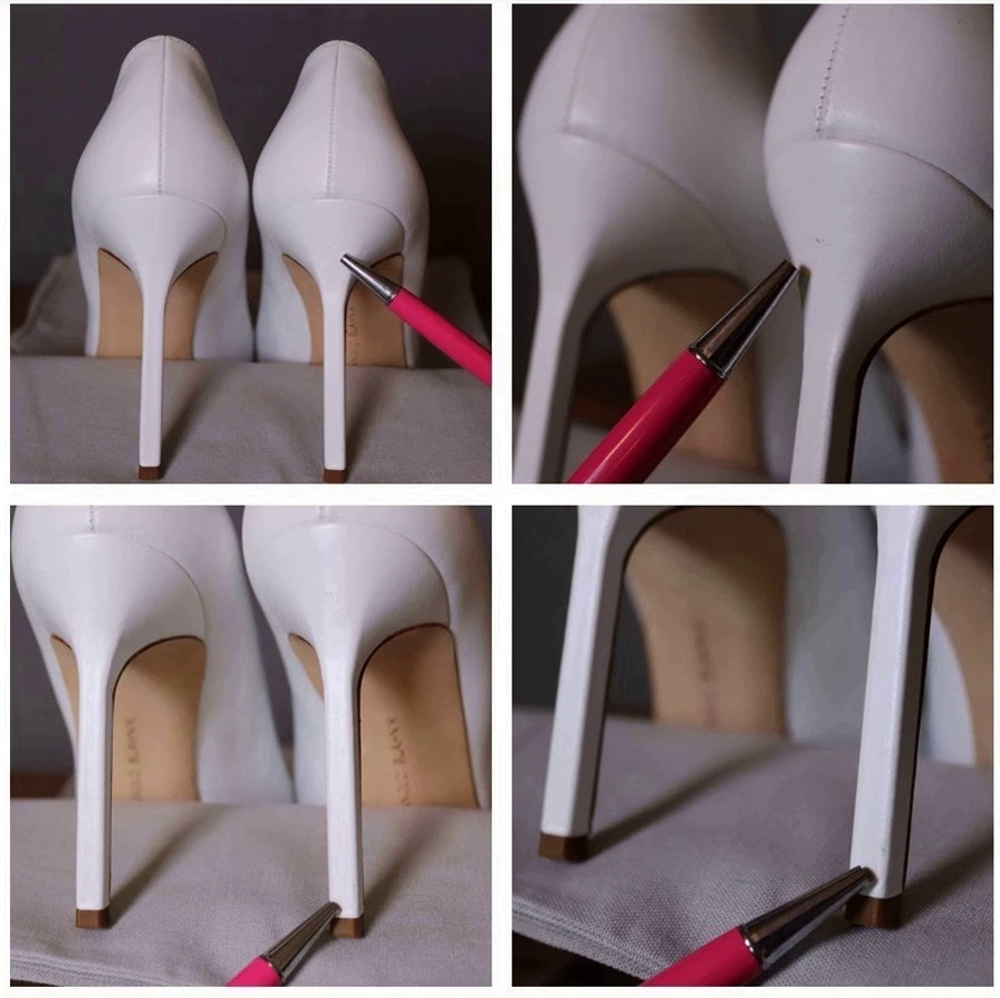 Manolo Blahnik 37.5 白色细高跟鞋经典 BB 高跟鞋-