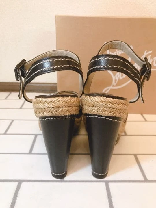 Christian Louboutin Almeria 坡跟凉鞋高跟鞋 37-