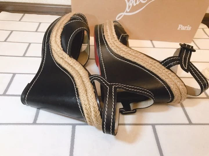 Christian Louboutin Almeria 坡跟凉鞋高跟鞋 37-
