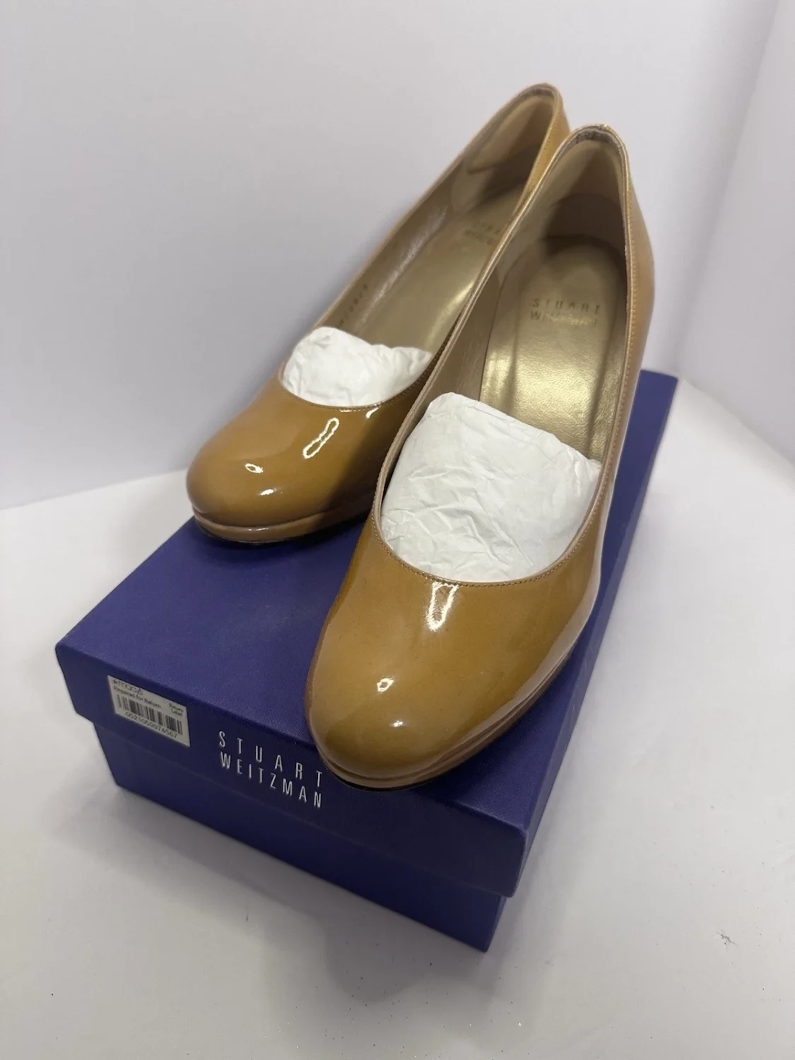 Stewart Weitzman Pumps 尺寸 7m Adobe Aniline 漆皮芥末博客-