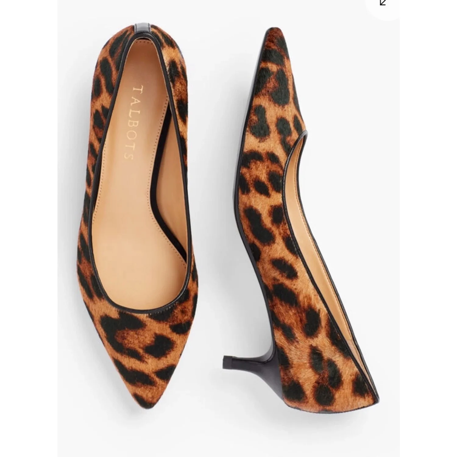 TALBOTS SYLVIE KITTEN HEEL PUMPS LEOPARD PRINT 🐆 尺寸 7.5-