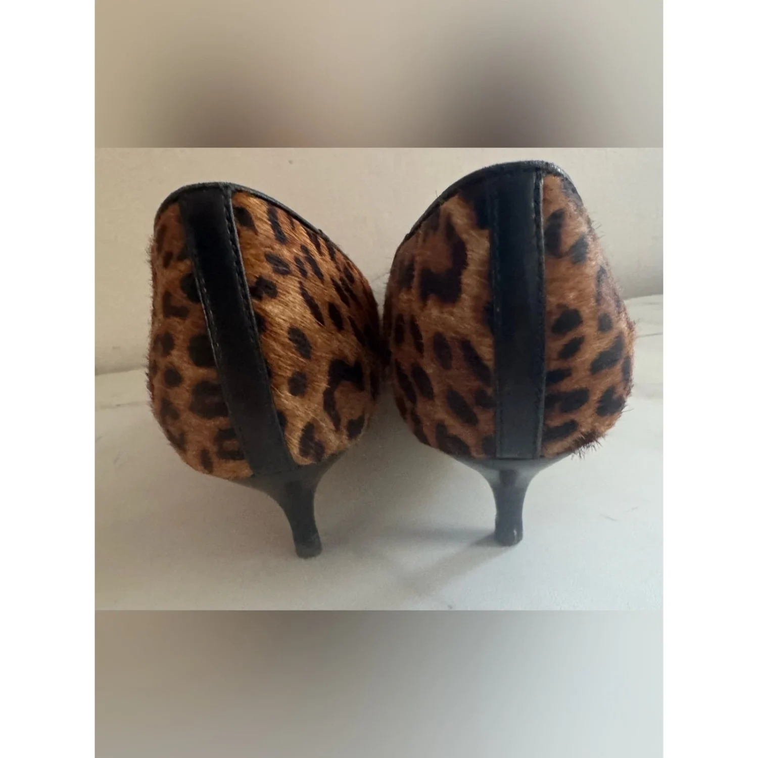 TALBOTS SYLVIE KITTEN HEEL PUMPS LEOPARD PRINT 🐆 尺寸 7.5-