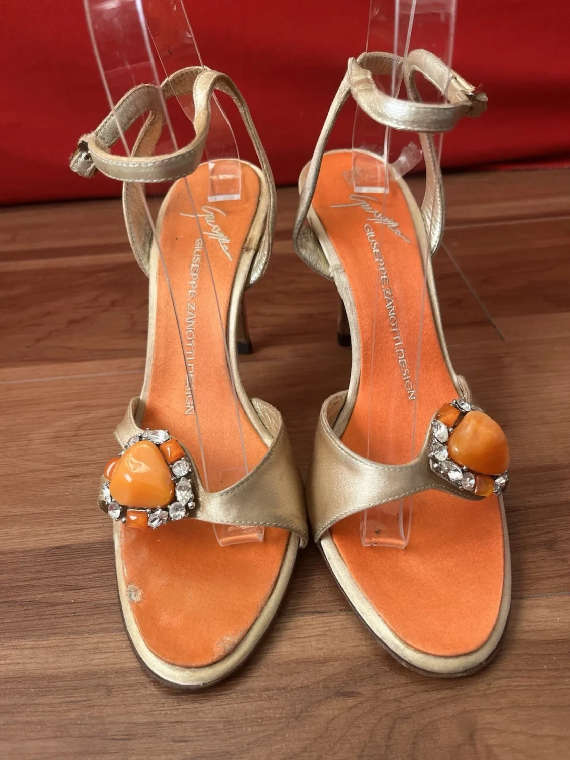 Giuseppe Zanotti 珠宝米色脚踝鞋 36 码-