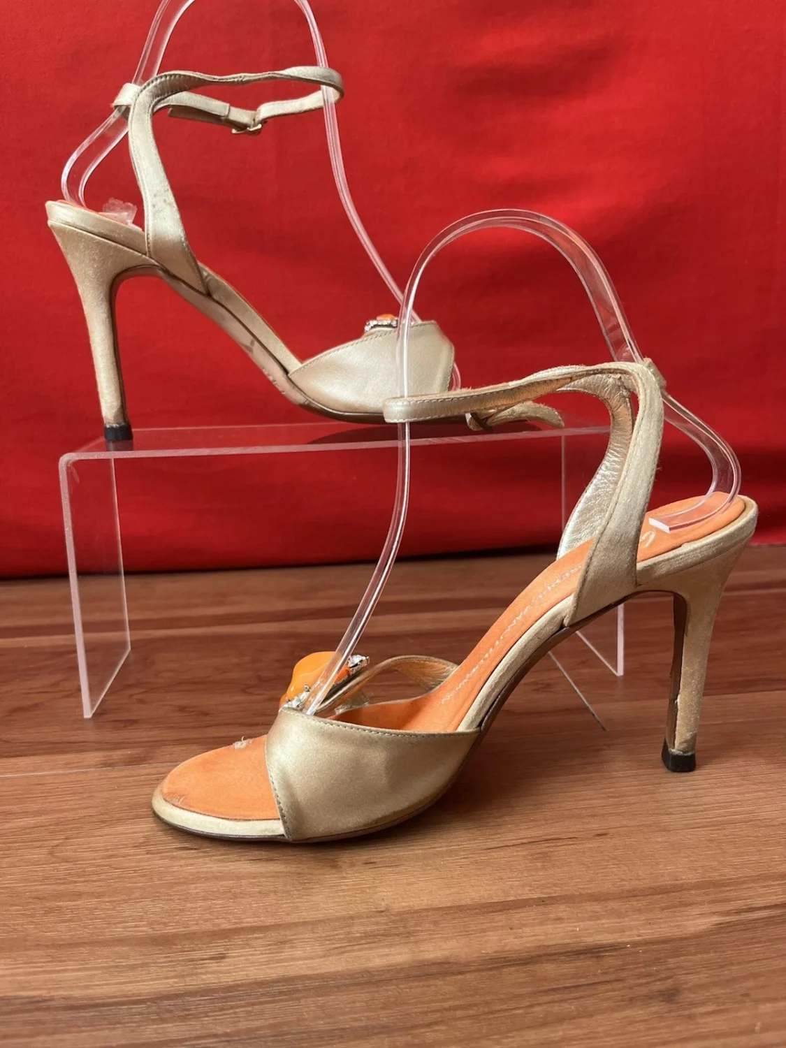 Giuseppe Zanotti 珠宝米色脚踝鞋 36 码-