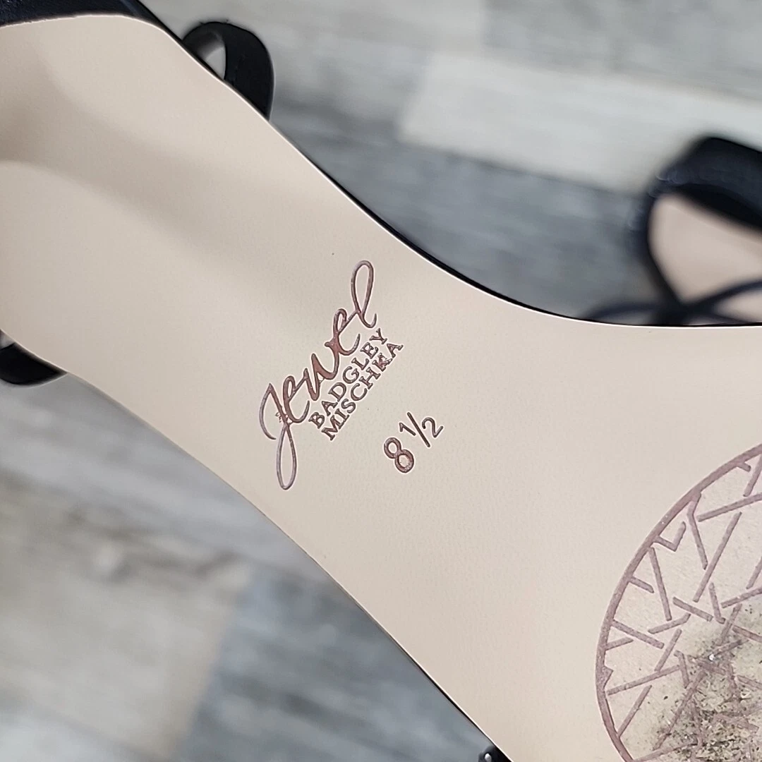 Badgley Mischka 女式高跟鞋 8.5 码低踝包露趾-