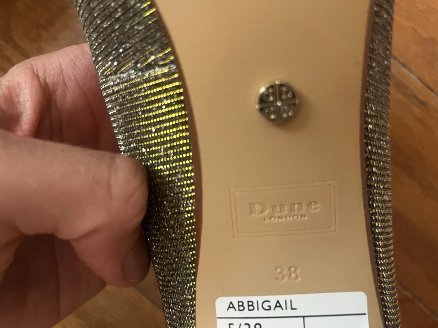 Dune London 女式金色 38 码-