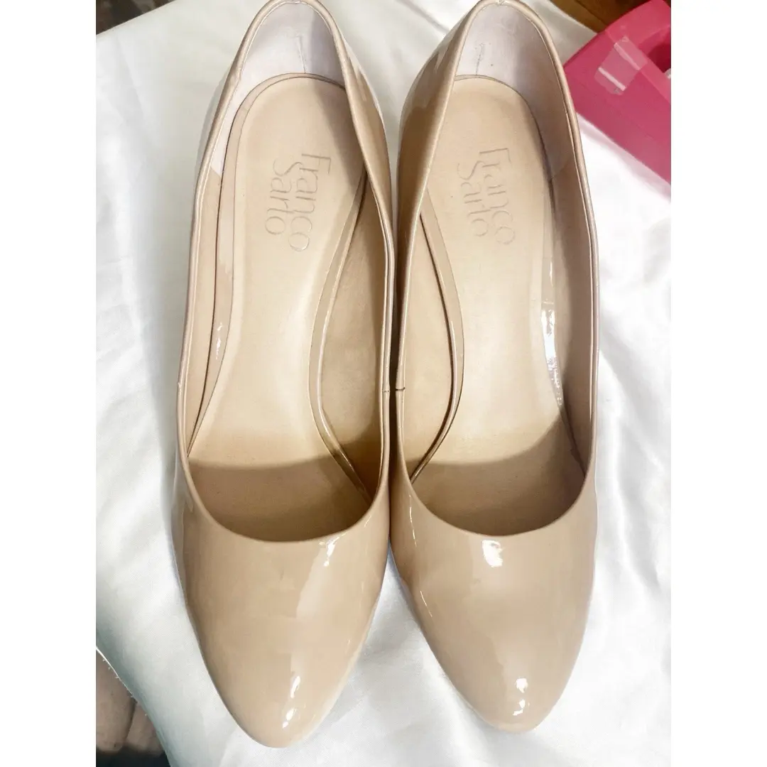 Franco Sarto 男士制造材料 4 英寸楔形棕褐色泵 10M-