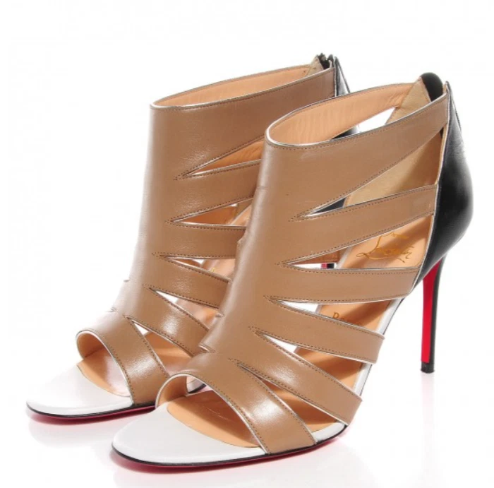 Christian Louboutin BEAUTYK 85 KID 鞋 Stilletto 39 美国尺码 8 米色 穿过一次-