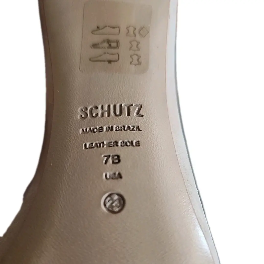 SCHUTZ Josseana露趾磨砂高跟鞋凉鞋女式7B-