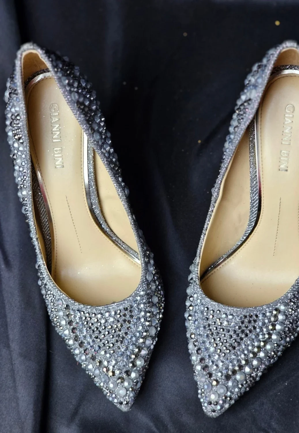 Gianni Bini 女式铆钉细高跟鞋尖头懒人鞋 7M 码-