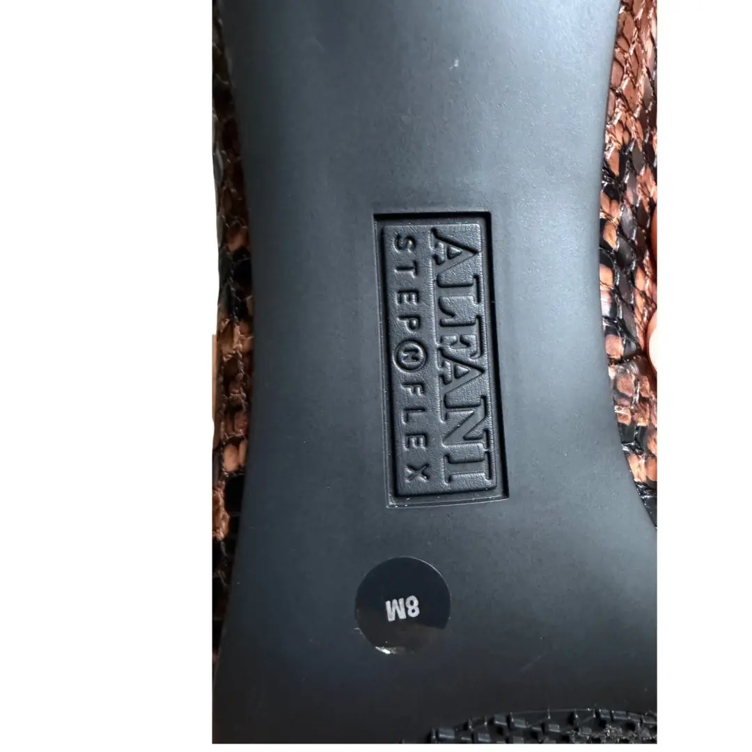 Alfani Step 'N Flex 棕色蛇皮浮雕尖头高跟鞋-