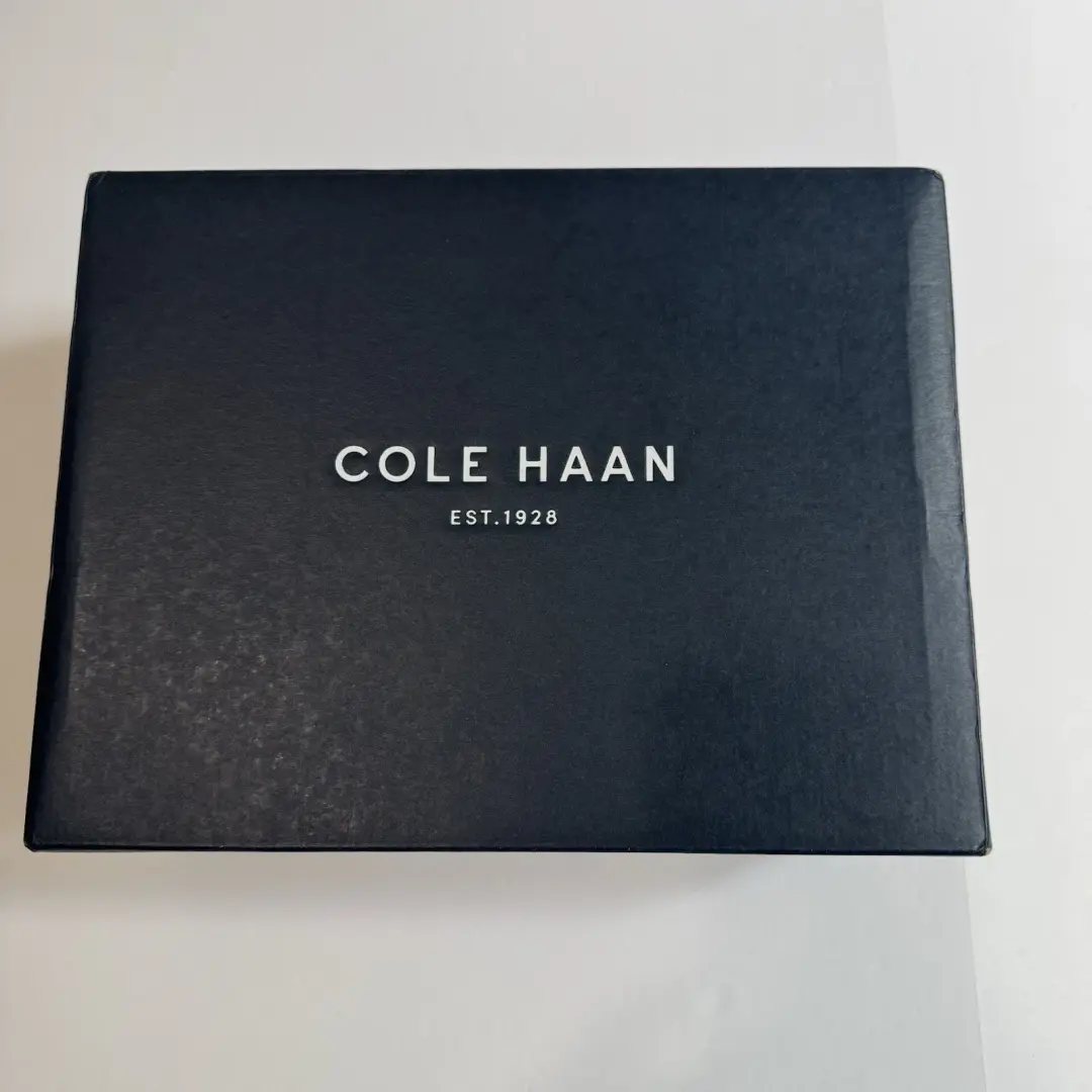 Cole Haan Callista OT 吊带芝麻穿孔麂皮绒凉鞋短靴高跟鞋 5B 盒-