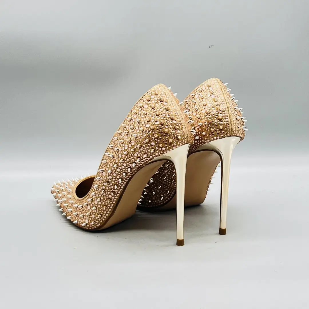 Steve Madden 鞋女式 7 玫瑰金钉钉钉高跟鞋高跟鞋-