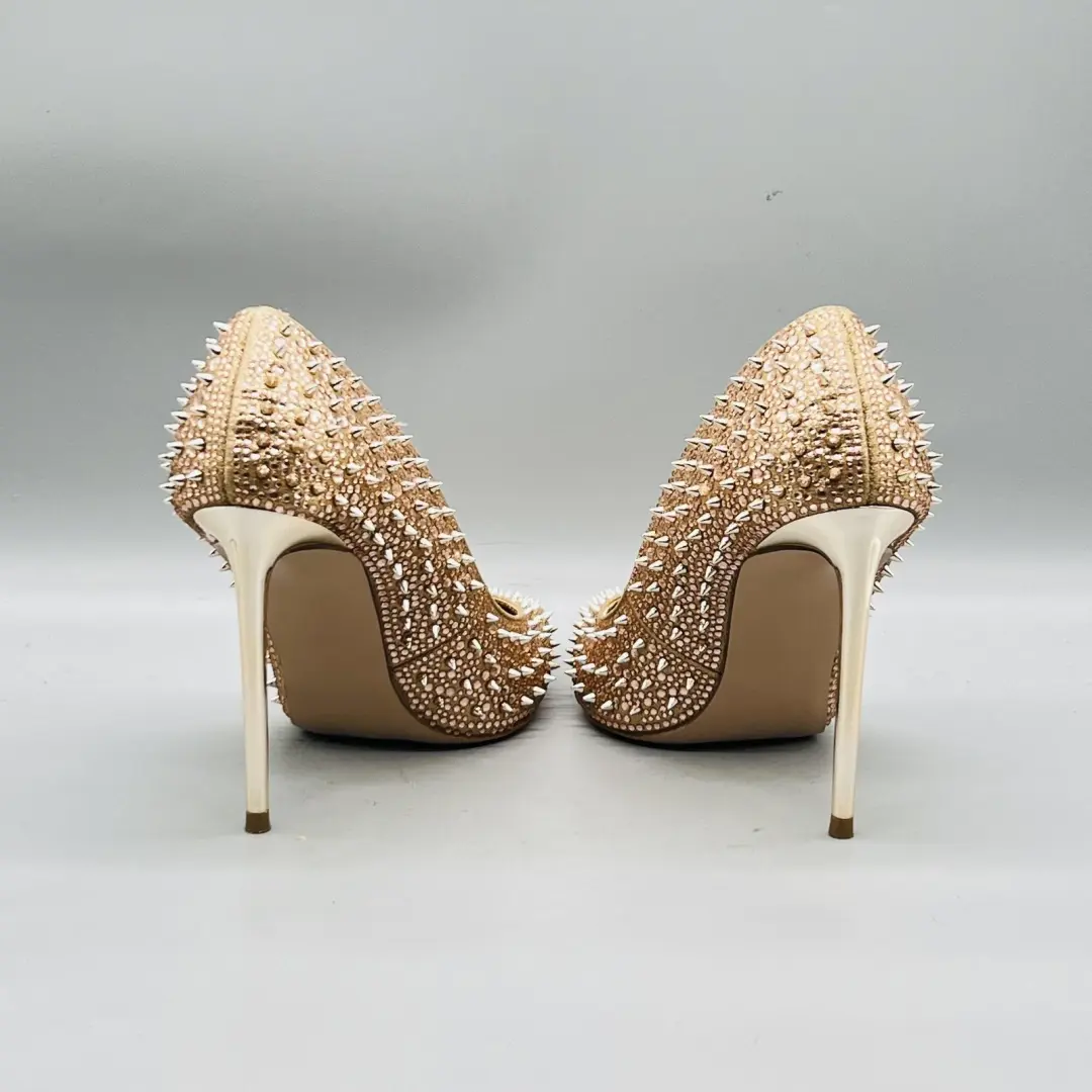 Steve Madden 鞋女式 7 玫瑰金钉钉钉高跟鞋高跟鞋-