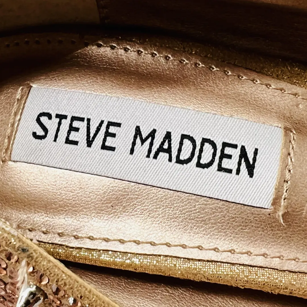 Steve Madden 鞋女式 7 玫瑰金钉钉钉高跟鞋高跟鞋-
