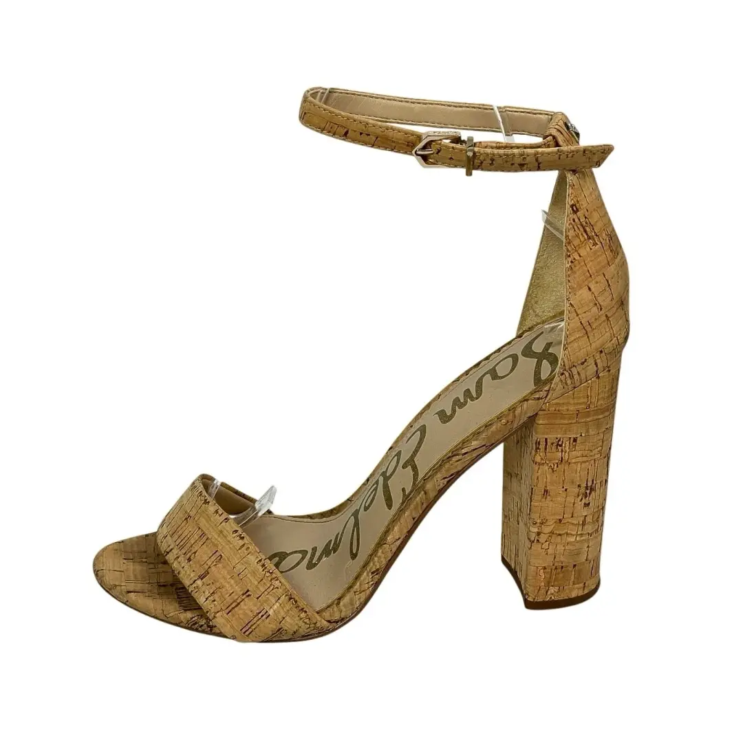 Sam Edelman Yaro 女式踝带粗跟露趾绑带高跟鞋 7-