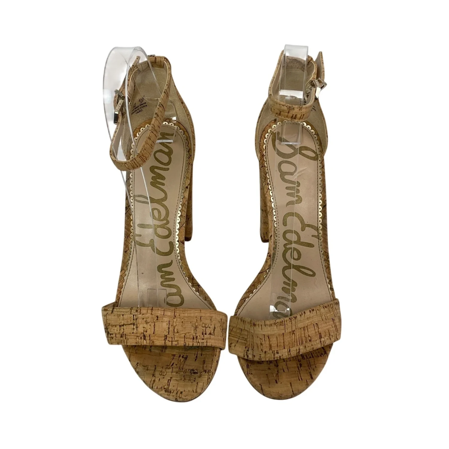 Sam Edelman Yaro 女式踝带粗跟露趾绑带高跟鞋 7-