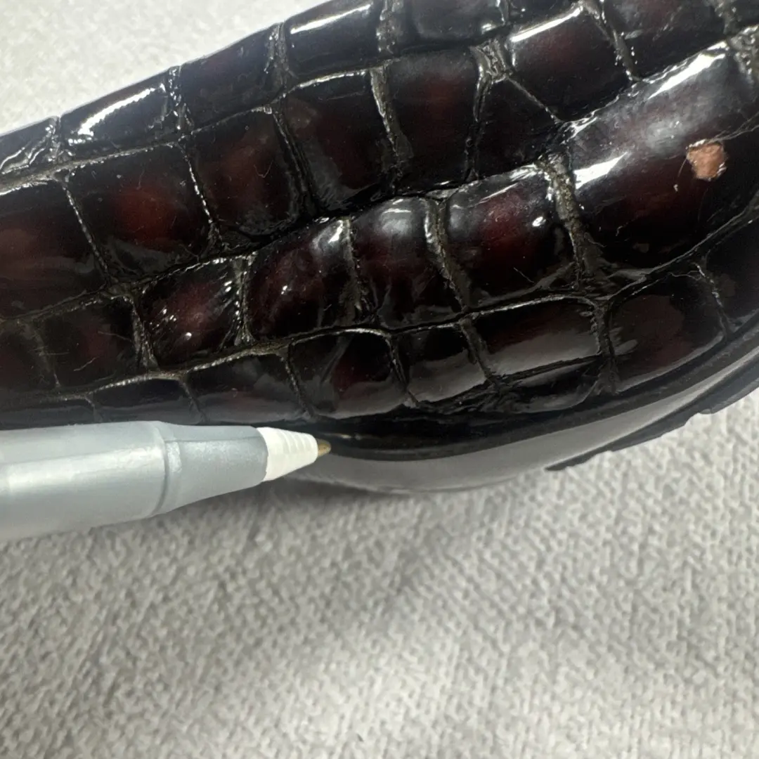 Giuseppe Zanotti 女式棕色鳄鱼浮雕细高跟鞋 37/Us5.5 码 -