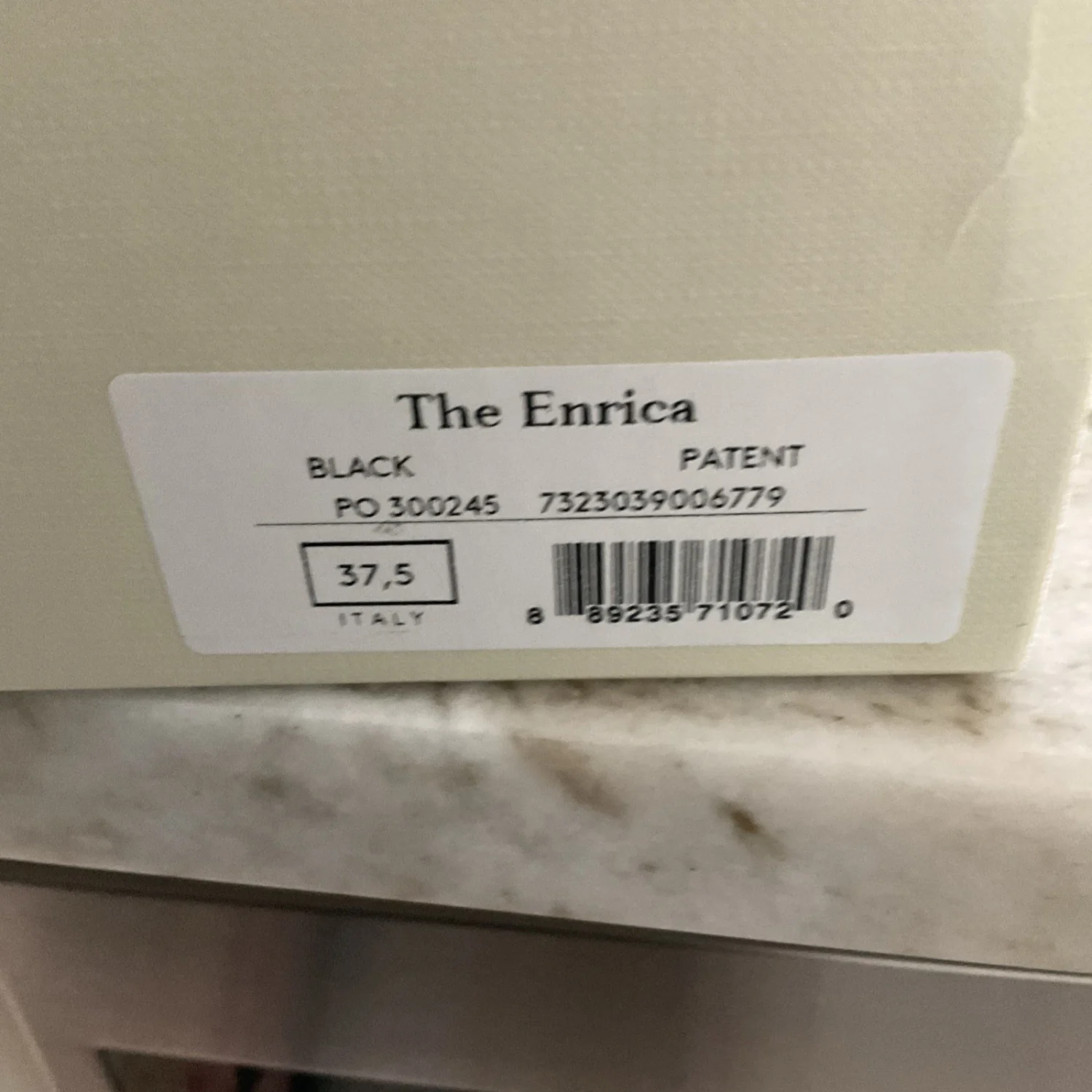 女士 M.GEMI ENRICA 专利皮革楔形草皮 - 尺寸 7 1/2 M US /37.5 EU- 全新-