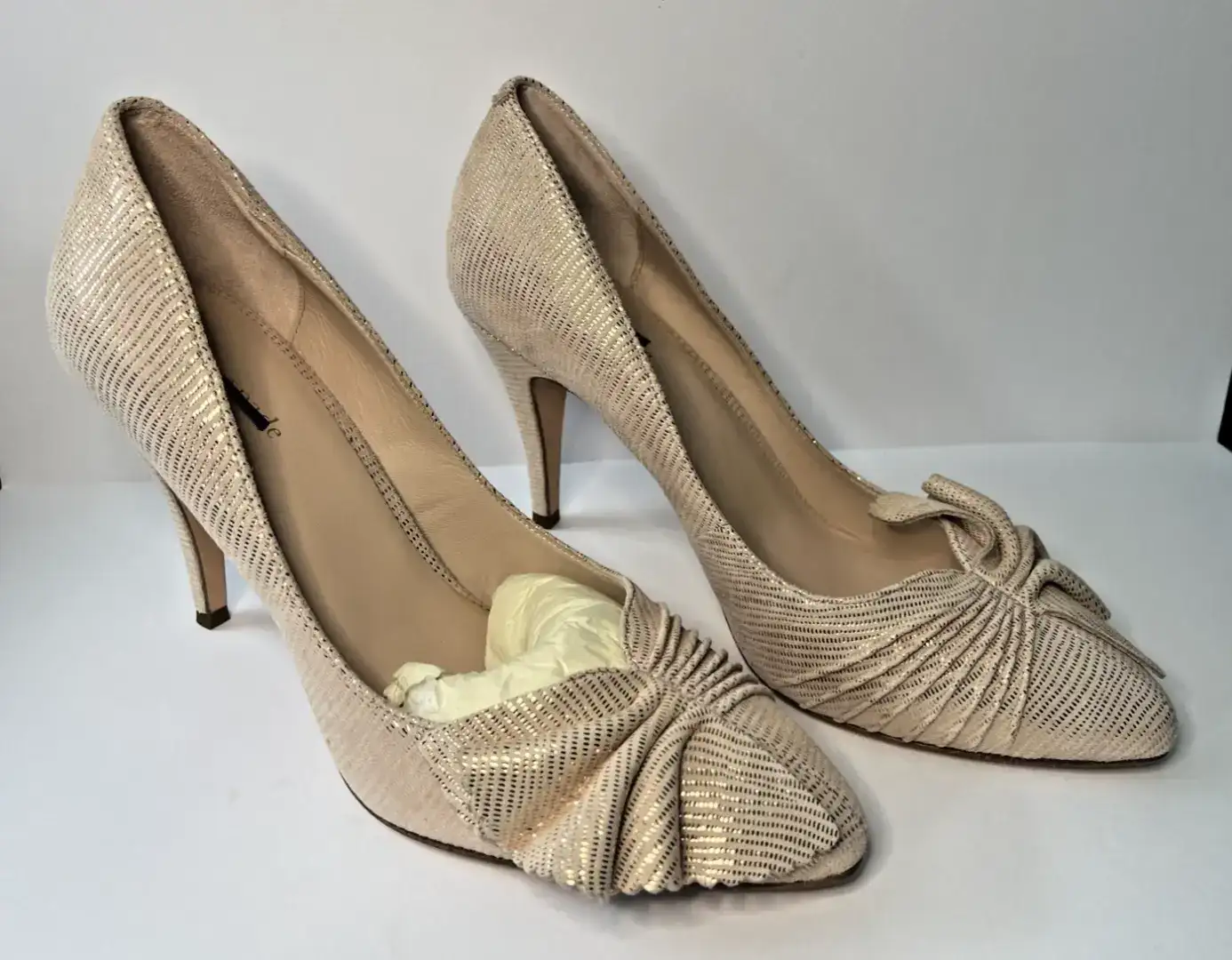 Kate Spade Alessia Ruffle 高跟鞋腮红女式 6.5 码-