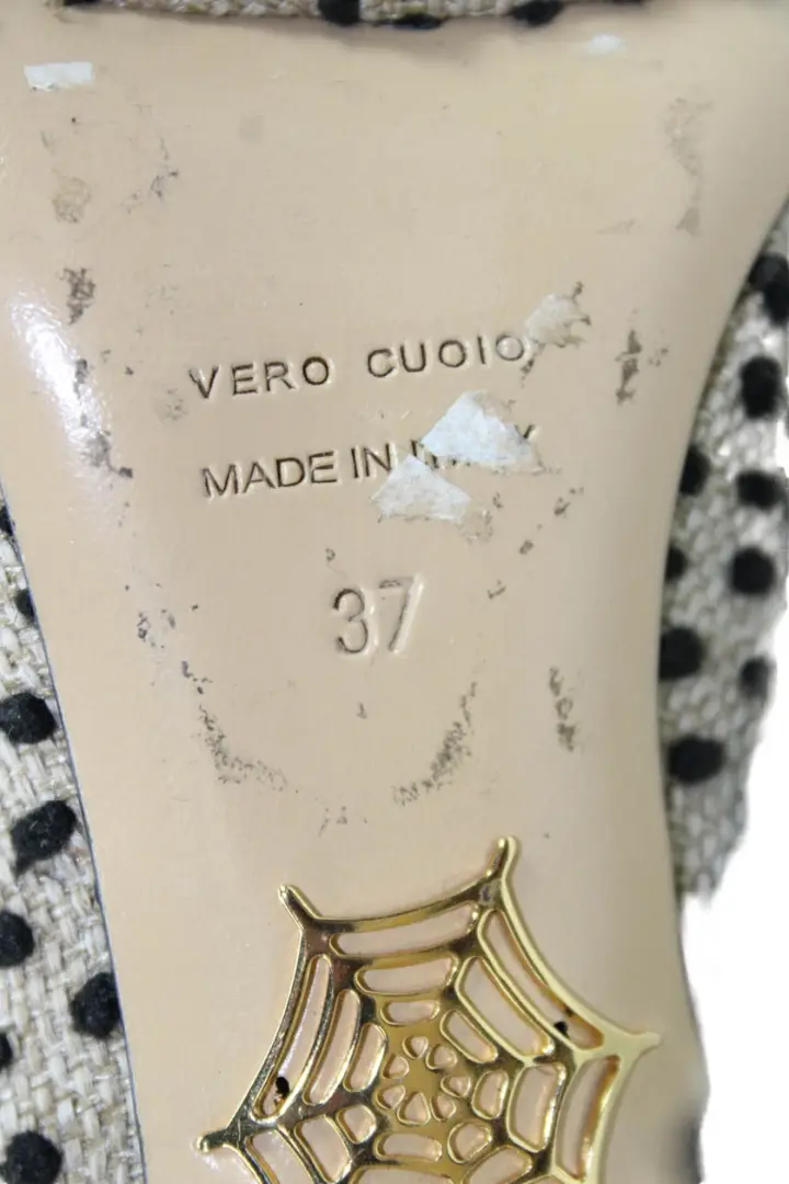 Charlotte Olympia 女式纹理厚底浅口鞋棕色 7 码-