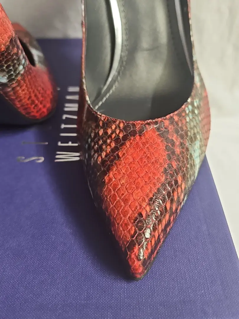Stuart Weitzman Naughty 系列尺寸 12W Carni Painted Python - 华丽 -