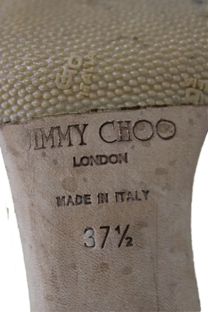 Jimmy Choo 女式漆皮圆头细高跟鞋黄色 37.5 欧元-